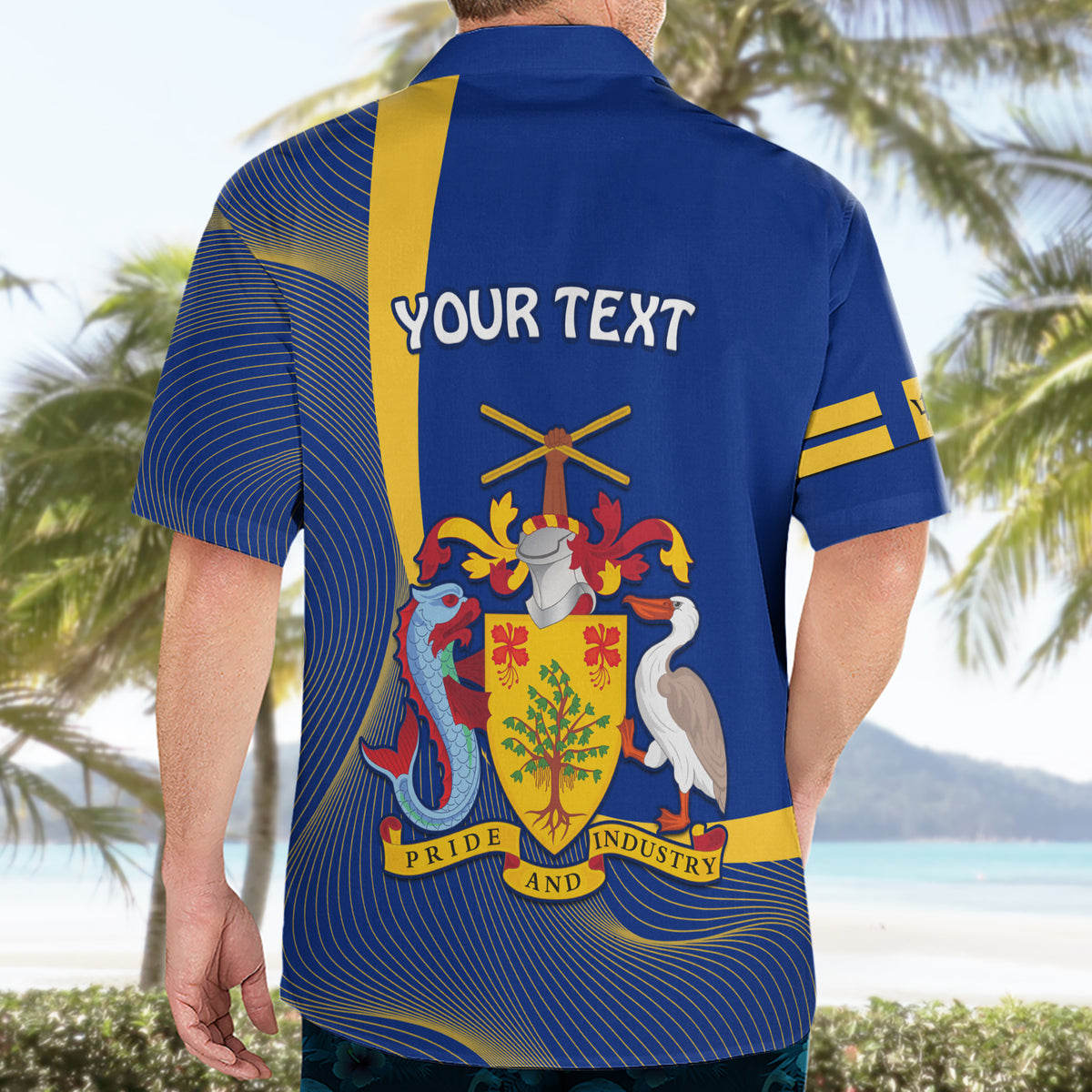 Personalised Barbados Independence Day Hawaiian Shirt 30 November Happy Anniversary Barbadian - Wonder Print Shop