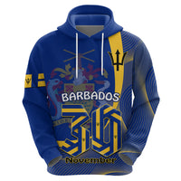 Personalised Barbados Independence Day Hoodie 30 November Happy Anniversary Barbadian - Wonder Print Shop