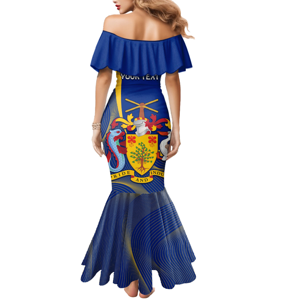 Personalised Barbados Independence Day Mermaid Dress 30 November Happy Anniversary Barbadian - Wonder Print Shop