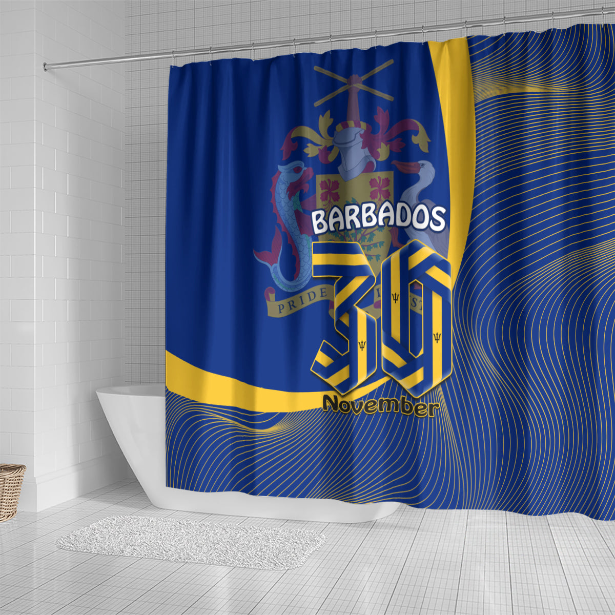 personalised-barbados-independence-day-shower-curtain-30-november-happy-anniversary-barbadian