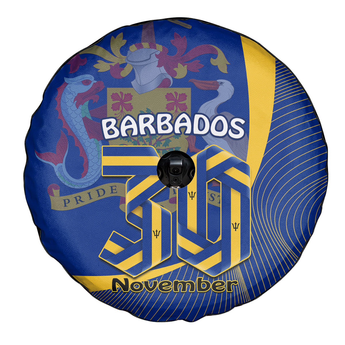Barbados Independence Day Spare Tire Cover 30 November Happy Anniversary Barbadian - Wonder Print Shop
