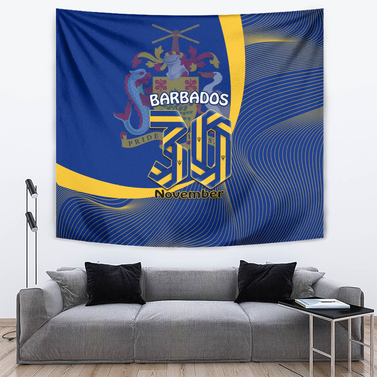 Barbados Independence Day Tapestry 30 November Happy Anniversary Barbadian - Wonder Print Shop