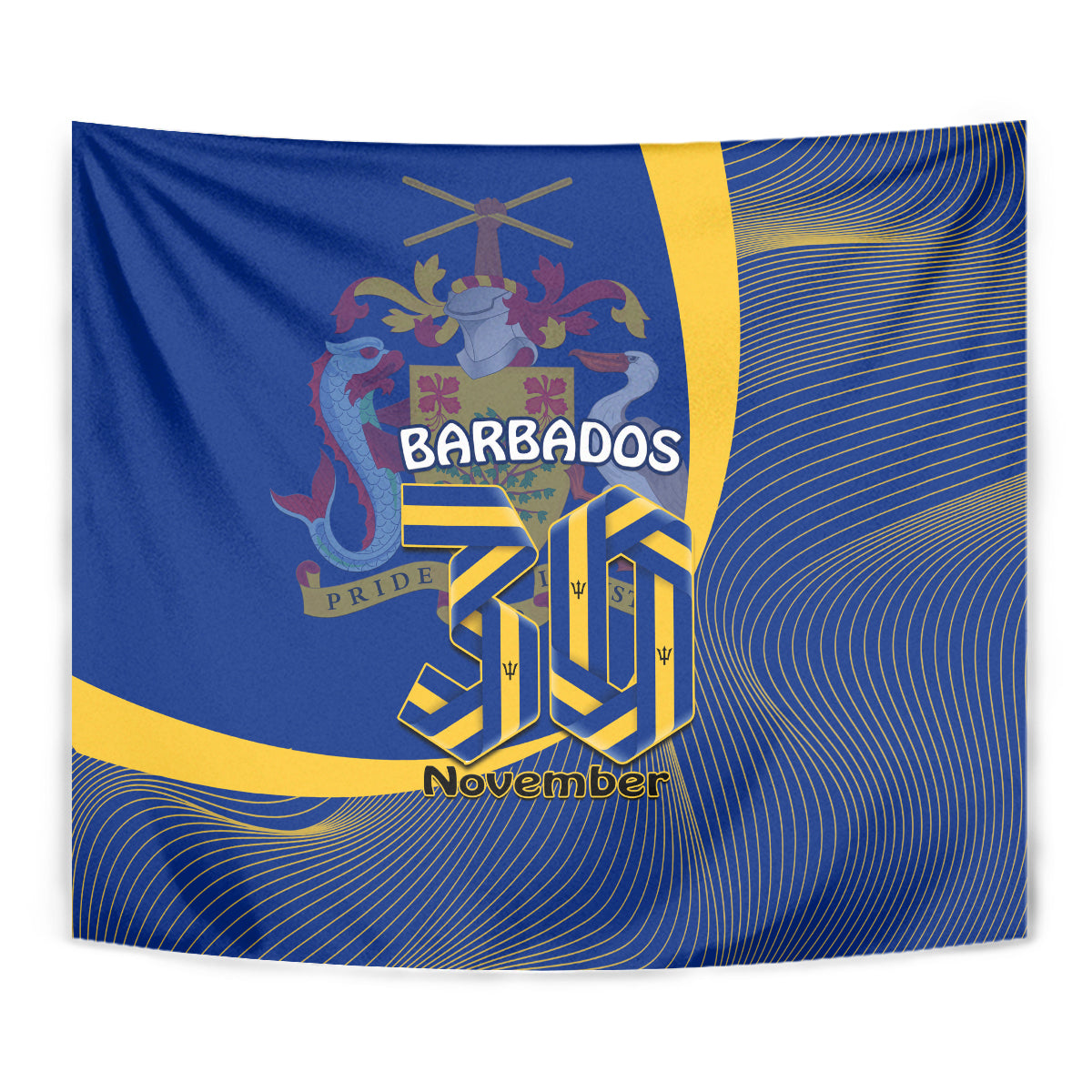Barbados Independence Day Tapestry 30 November Happy Anniversary Barbadian - Wonder Print Shop
