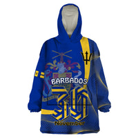 Personalised Barbados Independence Day Wearable Blanket Hoodie 30 November Happy Anniversary Barbadian - Wonder Print Shop