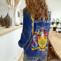 Personalised Barbados Independence Day Women Casual Shirt 30 November Happy Anniversary Barbadian - Wonder Print Shop