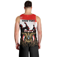 Personalised Yemen Independence Day Men Tank Top Yemeni Coat Of Arms With Coffea Arabica Flowers - Wonder Print Shop