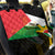Free Palestine Back Car Seat Cover Coat Of Arms Mix Flag Style - Wonder Print Shop