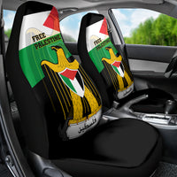 Free Palestine Car Seat Cover Coat Of Arms Mix Flag Style - Wonder Print Shop