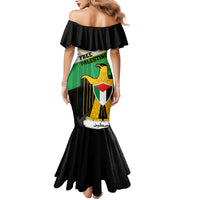 Free Palestine Family Matching Mermaid Dress and Hawaiian Shirt Coat Of Arms Mix Flag Style - Wonder Print Shop