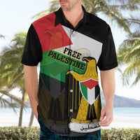 Free Palestine Hawaiian Shirt Coat Of Arms Mix Flag Style - Wonder Print Shop