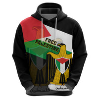 Free Palestine Hoodie Coat Of Arms Mix Flag Style - Wonder Print Shop