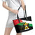 Free Palestine Leather Tote Bag Coat Of Arms Mix Flag Style - Wonder Print Shop