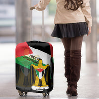Free Palestine Luggage Cover Coat Of Arms Mix Flag Style - Wonder Print Shop