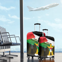 Free Palestine Luggage Cover Coat Of Arms Mix Flag Style - Wonder Print Shop