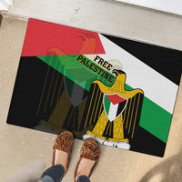 Free Palestine Rubber Doormat Coat Of Arms Mix Flag Style - Wonder Print Shop