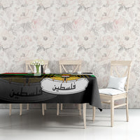 Free Palestine Tablecloth Coat Of Arms Mix Flag Style - Wonder Print Shop