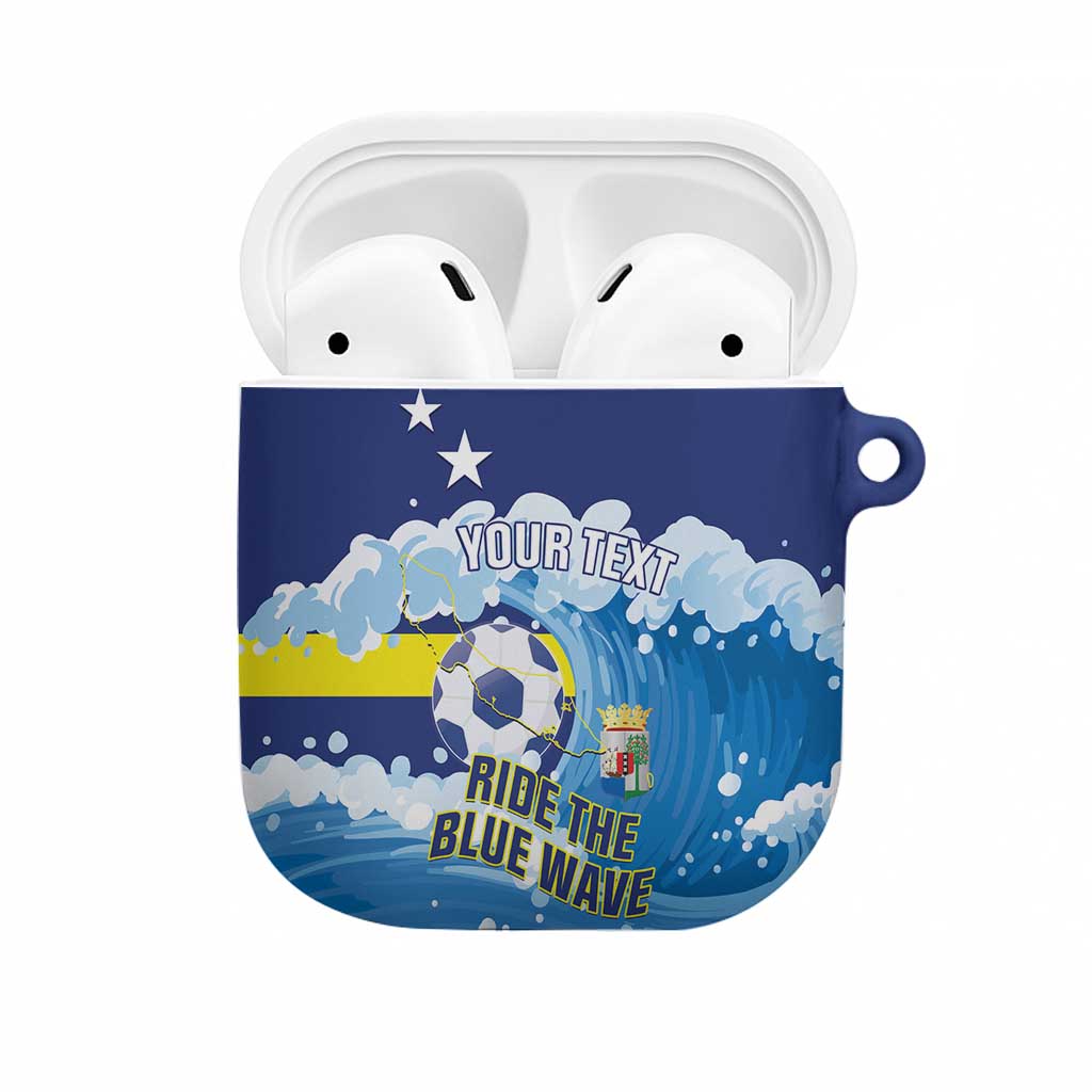 Personalized Curacao Football AirPods Case First-ever World Cup Ride The Blue Wave - Wonder Print Shop