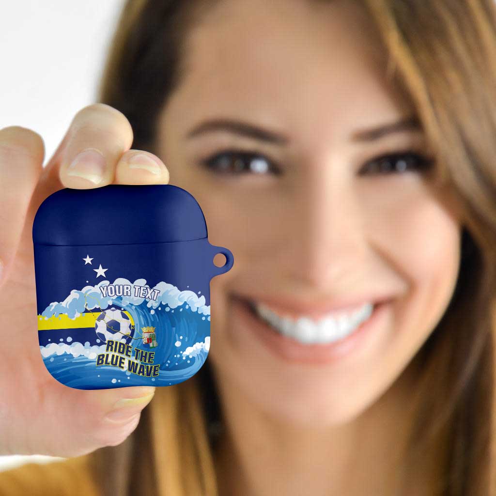 Personalized Curacao Football AirPods Case First-ever World Cup Ride The Blue Wave - Wonder Print Shop