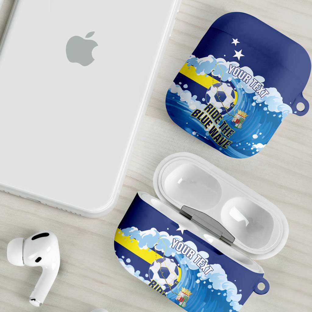 Personalized Curacao Football AirPods Case First-ever World Cup Ride The Blue Wave - Wonder Print Shop