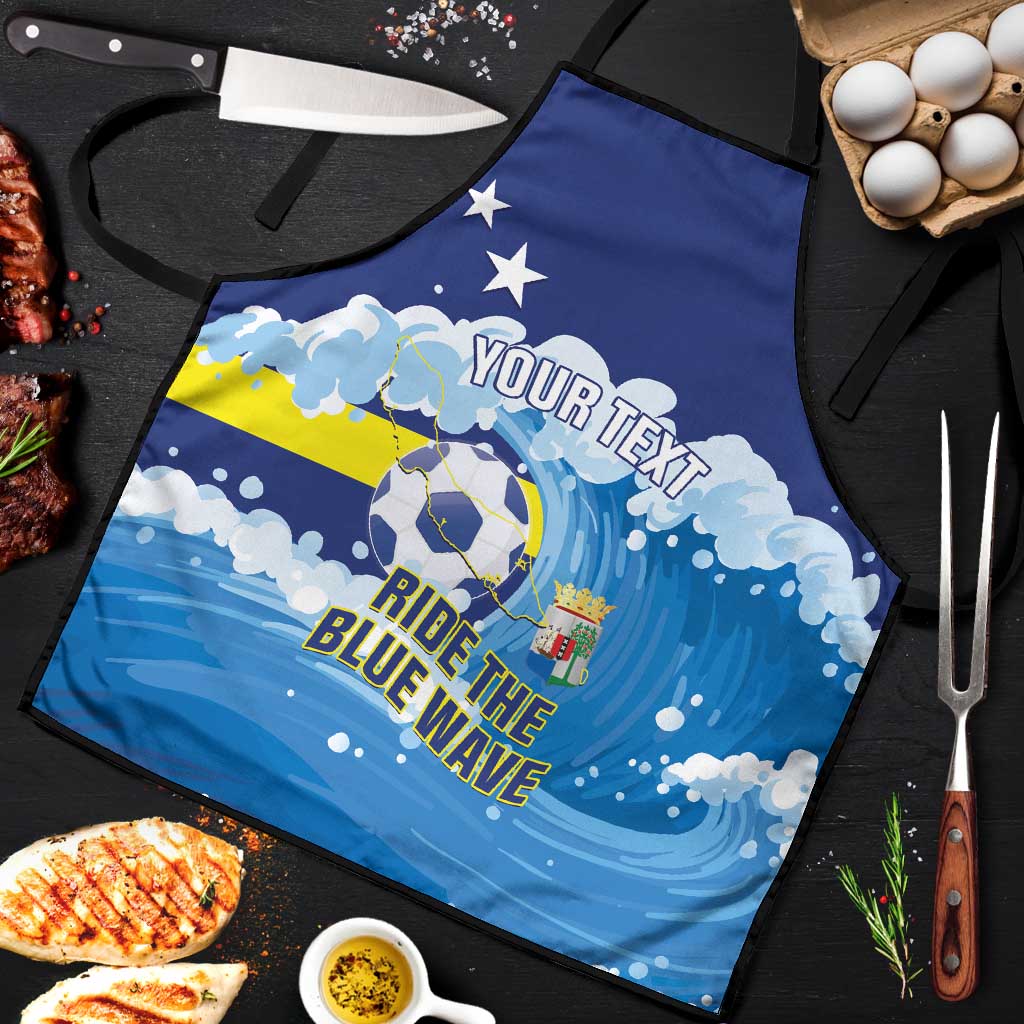 Personalized Curacao Football Apron First-ever World Cup Ride The Blue Wave - Wonder Print Shop