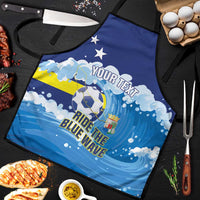 Personalized Curacao Football Apron First-ever World Cup Ride The Blue Wave - Wonder Print Shop