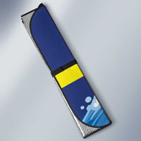 Personalized Curacao Football Auto Sun Shade First-ever World Cup Ride The Blue Wave - Wonder Print Shop