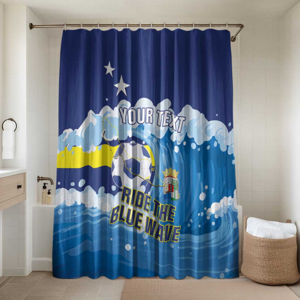 Personalized Curacao Football Bathroom Set First-ever World Cup Ride The Blue Wave - Wonder Print Shop