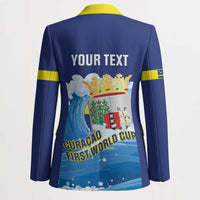 Personalized Curacao Football Blazer First-ever World Cup Ride The Blue Wave - Wonder Print Shop