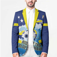 Personalized Curacao Football Blazer First-ever World Cup Ride The Blue Wave - Wonder Print Shop