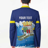 Personalized Curacao Football Blazer First-ever World Cup Ride The Blue Wave - Wonder Print Shop