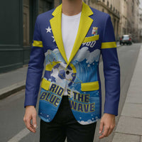 Personalized Curacao Football Blazer First-ever World Cup Ride The Blue Wave - Wonder Print Shop