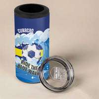 Personalized Curacao Football 4 in 1 Can Cooler Tumbler First-ever World Cup Ride The Blue Wave - Wonder Print Shop