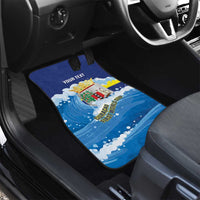 Personalized Curacao Football Car Mats First-ever World Cup Ride The Blue Wave - Wonder Print Shop