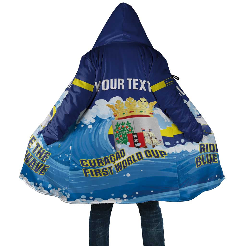 Personalized Curacao Football Cloak First-ever World Cup Ride The Blue Wave - Wonder Print Shop