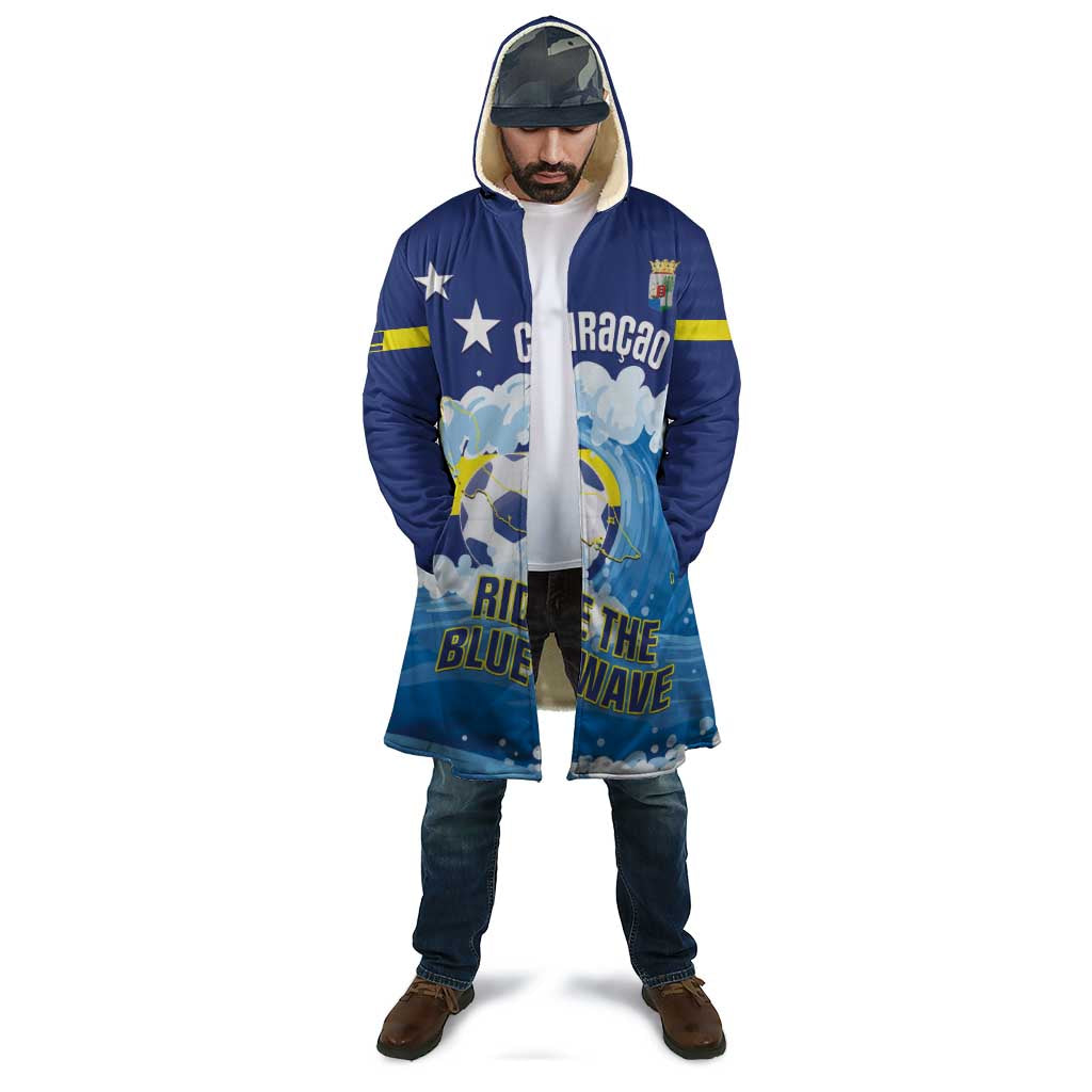 Personalized Curacao Football Cloak First-ever World Cup Ride The Blue Wave - Wonder Print Shop