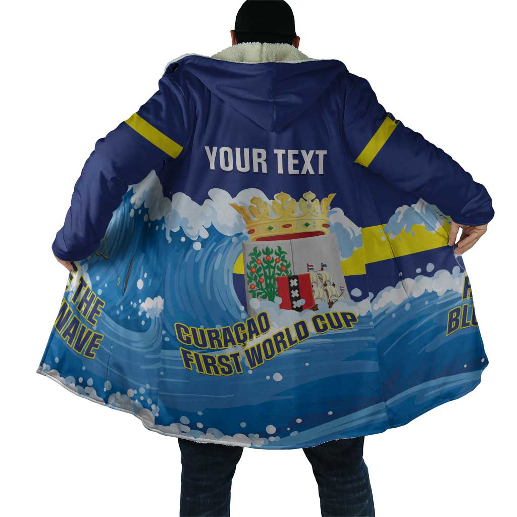 Personalized Curacao Football Cloak First-ever World Cup Ride The Blue Wave - Wonder Print Shop