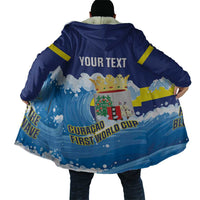 Personalized Curacao Football Cloak First-ever World Cup Ride The Blue Wave - Wonder Print Shop