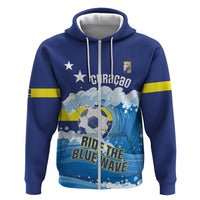 Personalized Curacao Football Hoodie First-ever World Cup Ride The Blue Wave - Wonder Print Shop