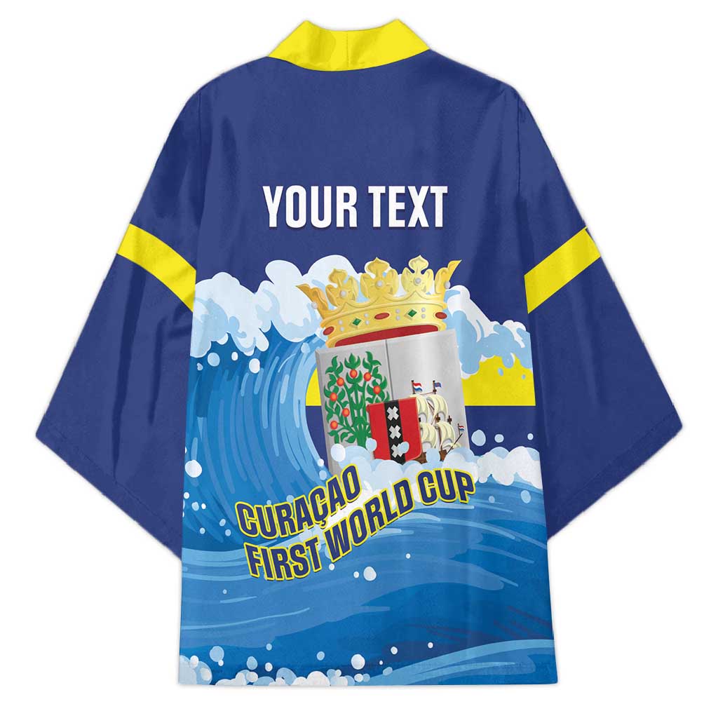 Personalized Curacao Football Kimono First-ever World Cup Ride The Blue Wave - Wonder Print Shop
