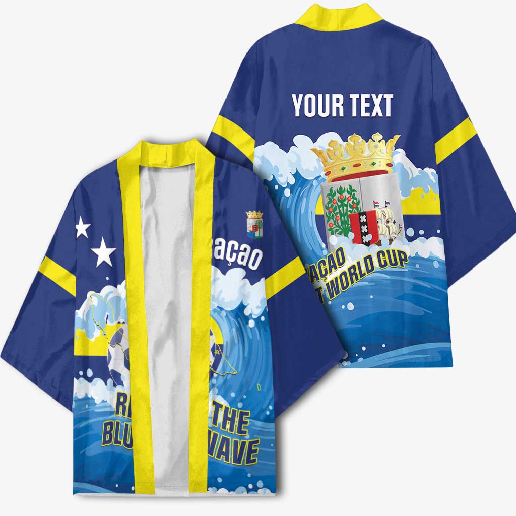 Personalized Curacao Football Kimono First-ever World Cup Ride The Blue Wave - Wonder Print Shop