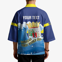 Personalized Curacao Football Kimono First-ever World Cup Ride The Blue Wave - Wonder Print Shop