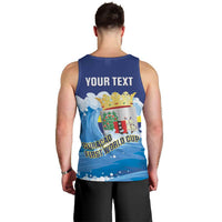 Personalized Curacao Football Men Tank Top First-ever World Cup Ride The Blue Wave - Wonder Print Shop