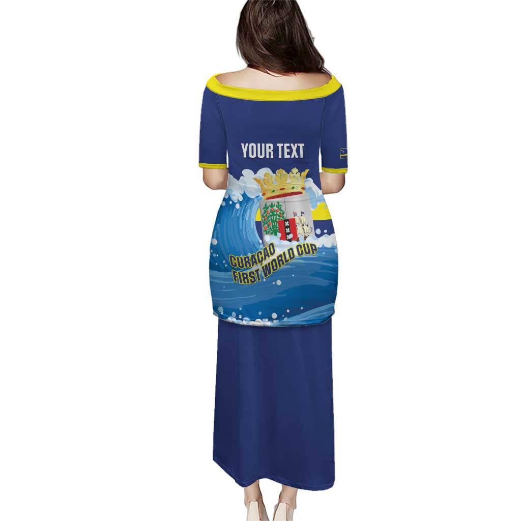 Personalized Curacao Football Puletasi First-ever World Cup Ride The Blue Wave - Wonder Print Shop