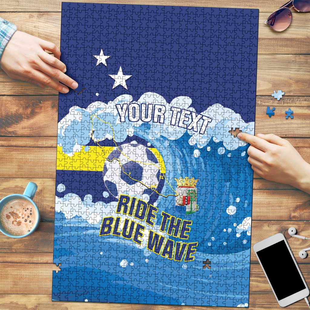 Personalized Curacao Football Puzzle First-ever World Cup Ride The Blue Wave - Wonder Print Shop