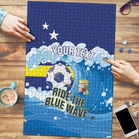 Personalized Curacao Football Puzzle First-ever World Cup Ride The Blue Wave - Wonder Print Shop