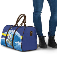 Personalized Curacao Football Travel Bag First-ever World Cup Ride The Blue Wave - Wonder Print Shop