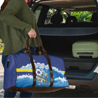 Personalized Curacao Football Travel Bag First-ever World Cup Ride The Blue Wave - Wonder Print Shop