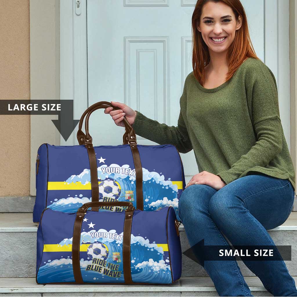 Personalized Curacao Football Travel Bag First-ever World Cup Ride The Blue Wave - Wonder Print Shop