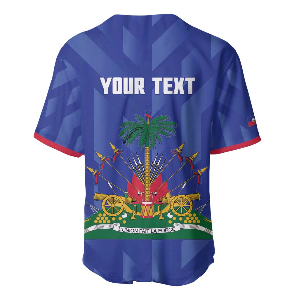 Personalized Haiti Football Baseball Jersey Les Grenadiers Made History Once Again Blue Color - Wonder Print Shop