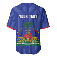 Personalized Haiti Football Baseball Jersey Les Grenadiers Made History Once Again Blue Color - Wonder Print Shop